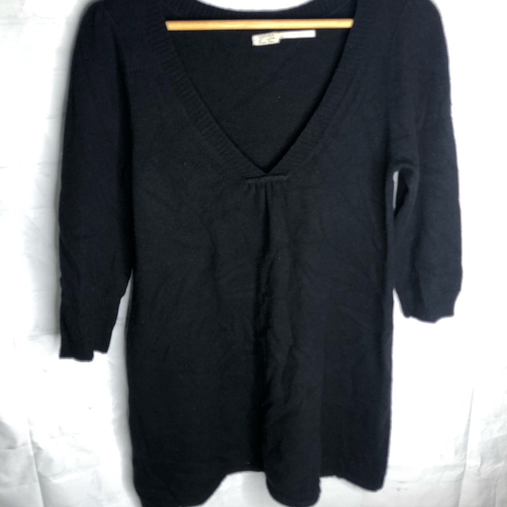 Leon Max by Max Studio Limited Edition Cashmere Sweater Dress Medium Black
